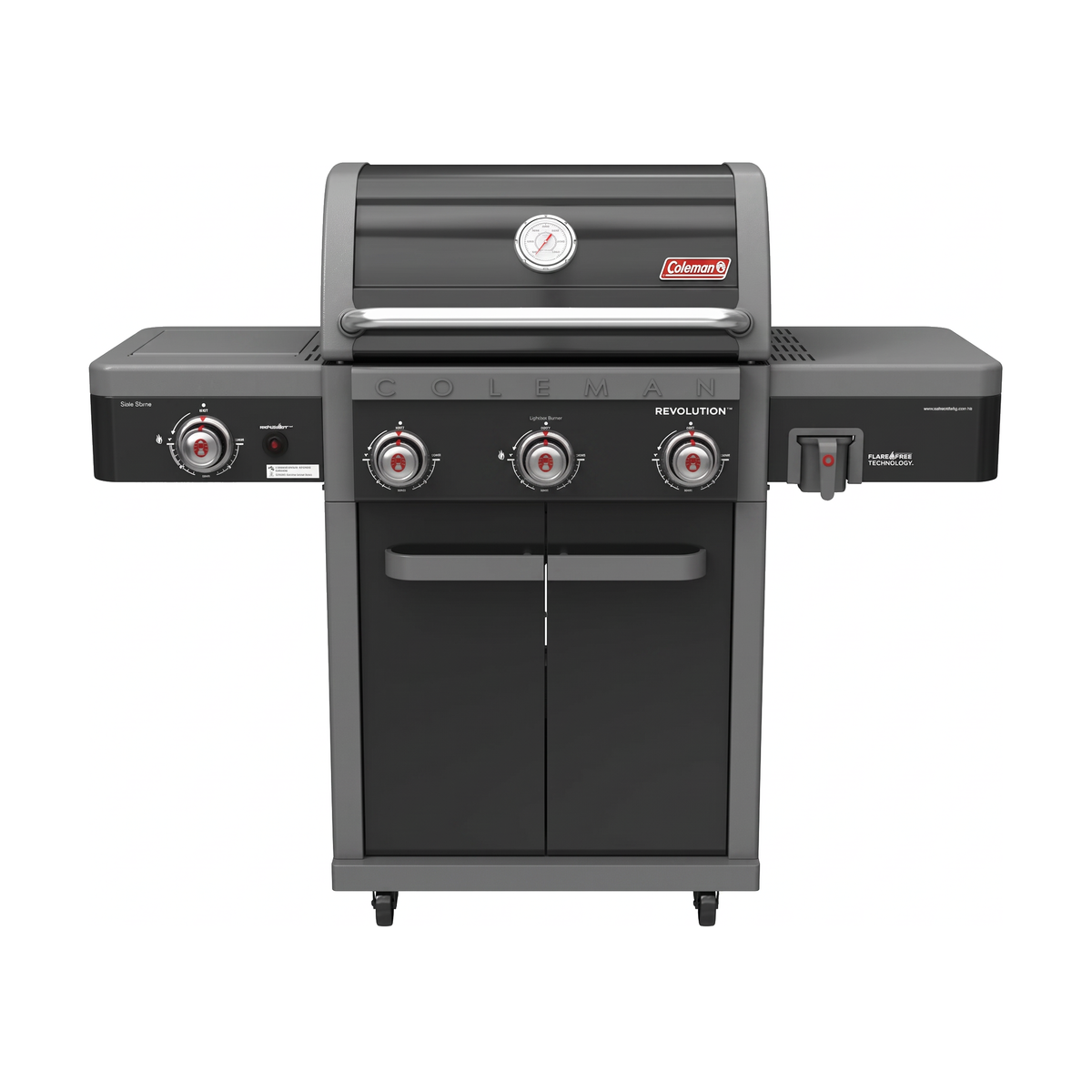 Coleman® Revolution™ 3 Burner Gas BBQ with Side Stove