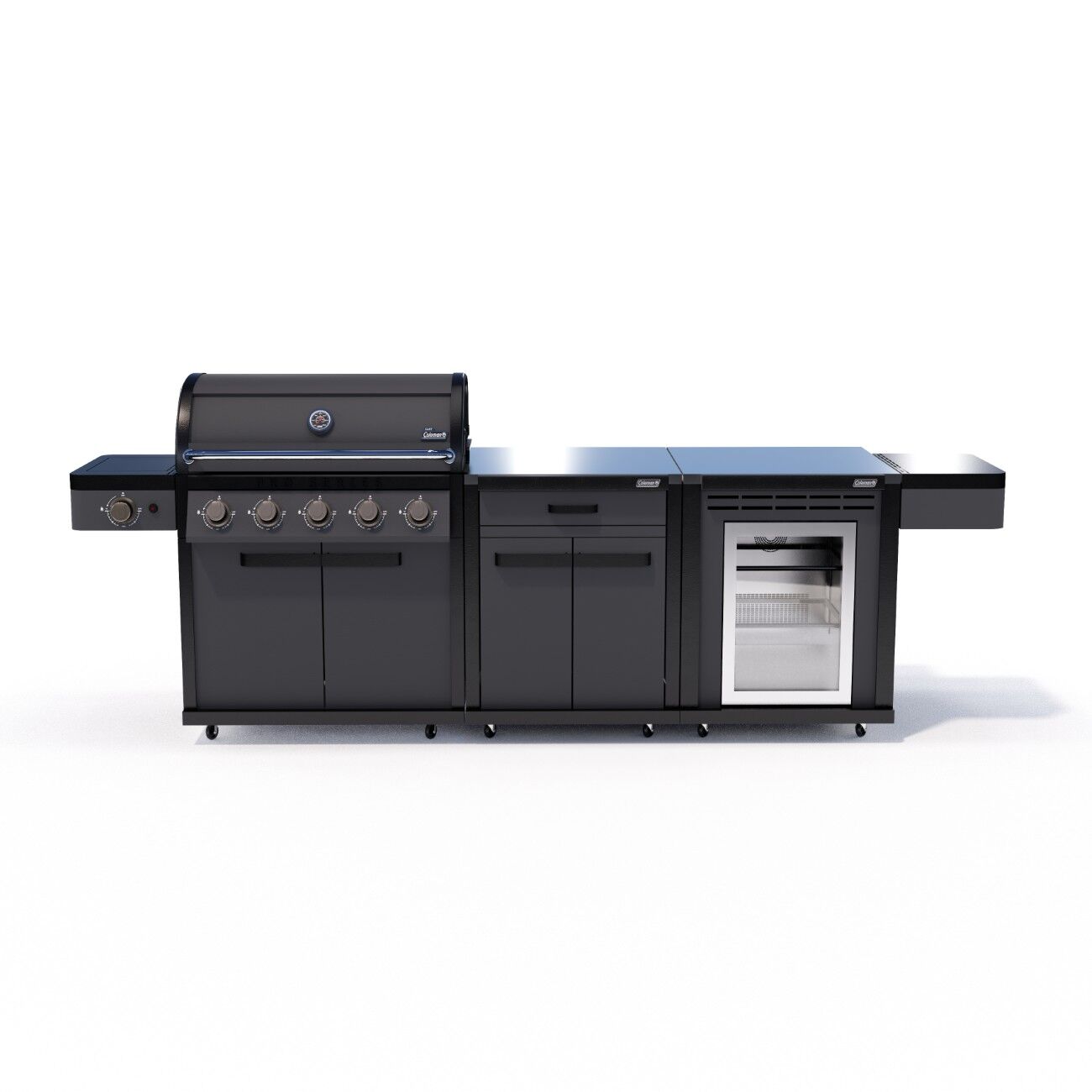 Coleman Pro Series 5 Burner Kitchen with Fridge and Storage Module - Matt Black — image 9