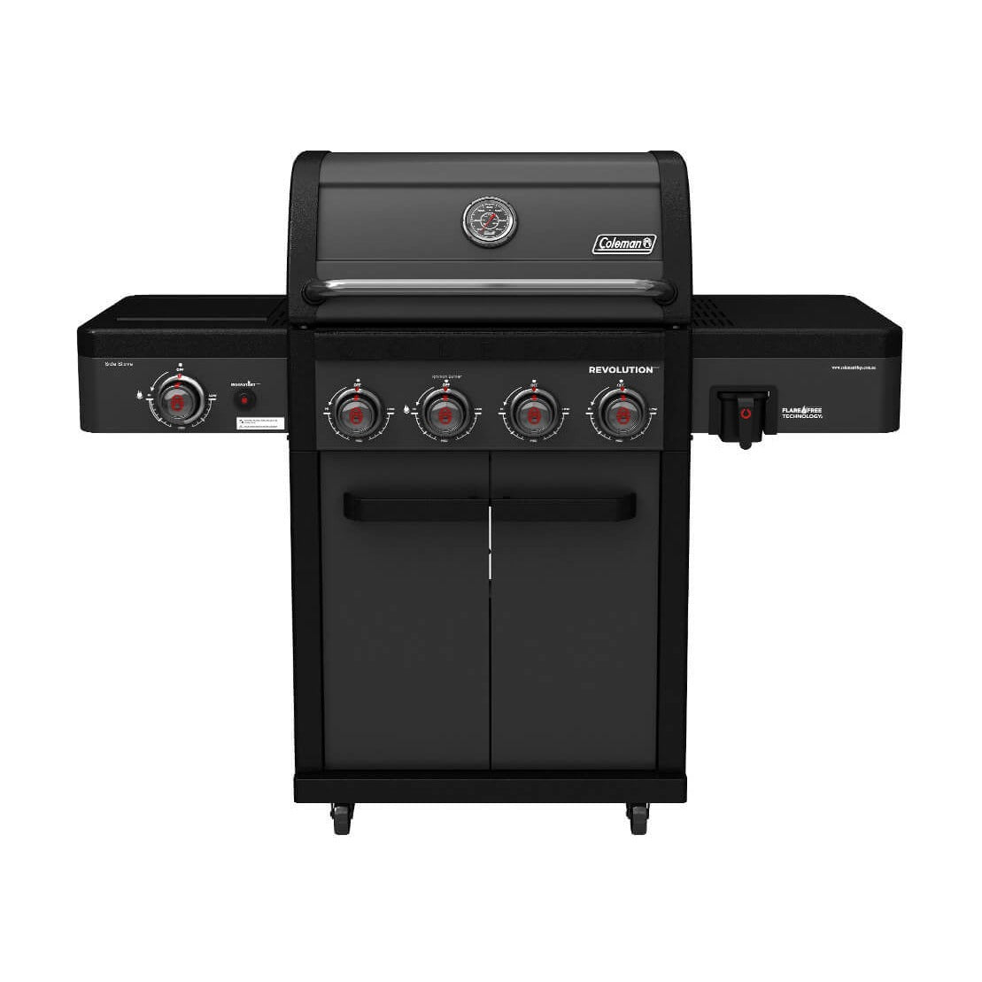 Coleman Revolution 4 Burner BBQ with Side Burner Matt Black REV4BMA — image 1