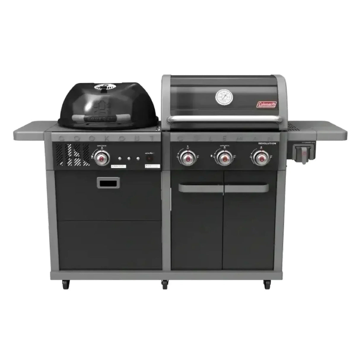 Coleman Revolution Dual Fuel Gas & Charcoal BBQ Black Gloss REVDFBGL — image 1