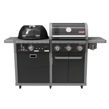 Coleman Revolution Dual Fuel Gas & Charcoal BBQ Black Gloss REVDFBGL — image 1