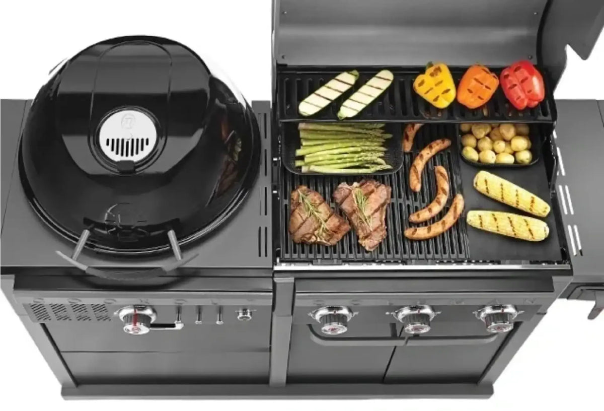 Coleman Revolution Dual Fuel Gas & Charcoal BBQ Black Gloss