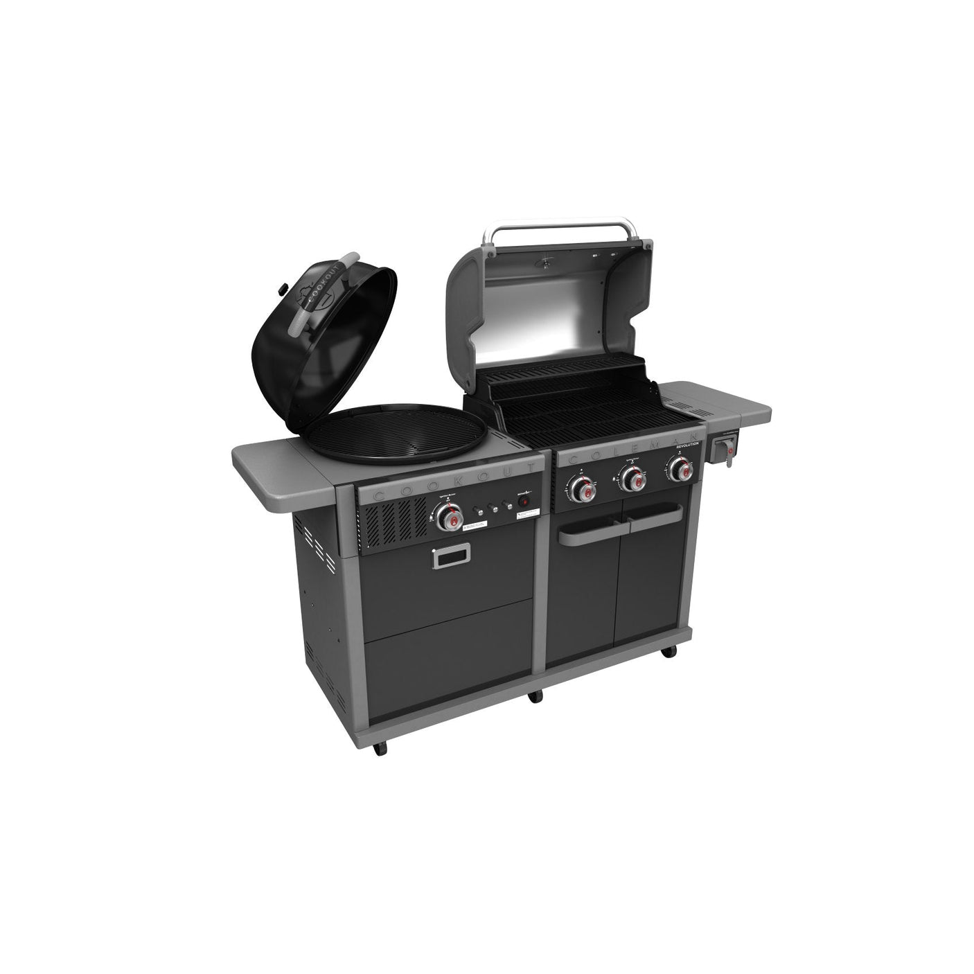 Coleman Revolution Dual Fuel Kitchen with Sink Fridge and Storage Modules - Black Gloss — image 2