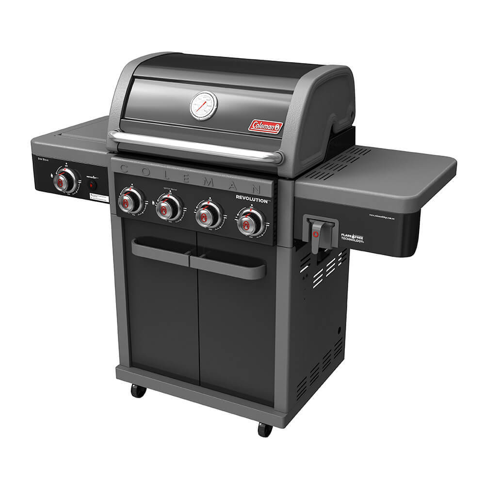 Coleman Revolution 4 Burner BBQ w/Side Burner Black Gloss REV4BGL — image 3