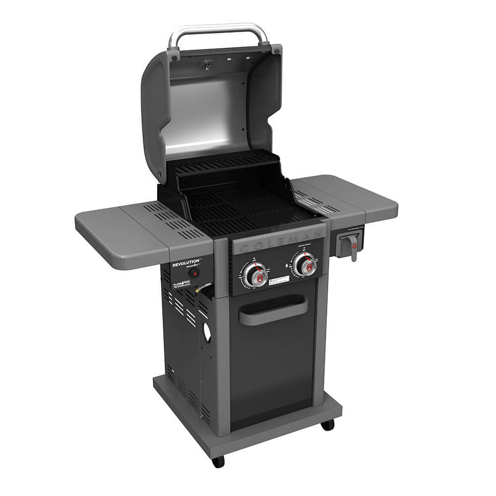 Coleman Revolution 2 Burner BBQ w/Folding Shelves Black Gloss REV2BGL — image 4