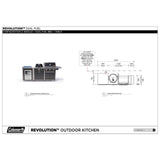 Coleman Revolution Dual Fuel Kitchen with Fridge Modules - Matt Black — image 6