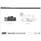 Coleman Revolution Dual Fuel Kitchen with Sink and Fridge Modules - Black Gloss — image 6