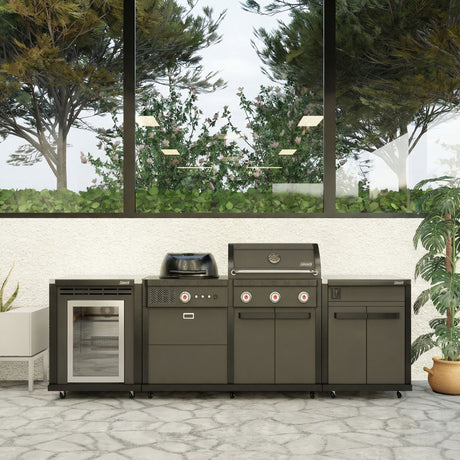 Coleman Revolution Dual Fuel Kitchen with Storage (No Drawer) and Fridge Modules - Matt Black — image 6