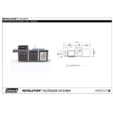 Coleman Revolution 4 Burner Kitchen with Sink and Fridge Module - Black Gloss — image 7