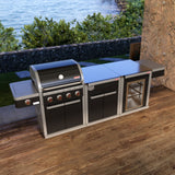 Coleman Revolution 4 Burner Kitchen with Storage (No Drawer) and Fridge Modules - Black Gloss — image 7