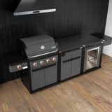 Coleman Revolution 4 Burner Kitchen with Storage (No Drawer) and Fridge Modules - Matt Black — image 7