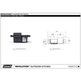 Coleman Pro Series 5 Burner Kitchen with Fridge Module - Matt Black — image 8