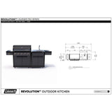 Coleman Pro Series 5 Burner Kitchen with Sink Module - Matt Black — image 8