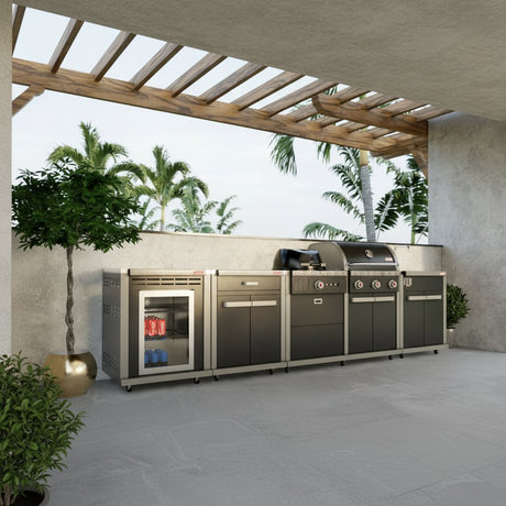 Coleman Revolution Dual Fuel Kitchen with Sink Fridge and Storage Modules - Black Gloss — image 8