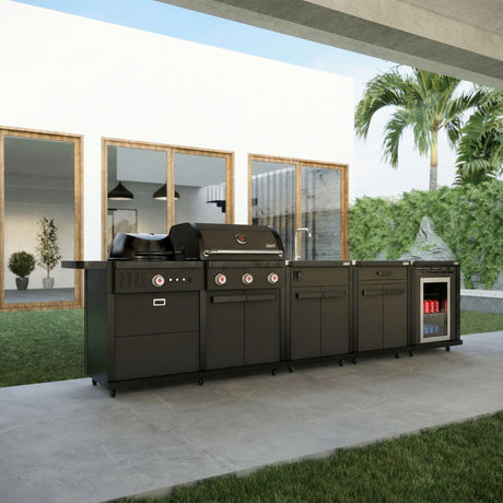 Coleman Revolution Dual Fuel Kitchen with Sink Fridge and Storage Modules - Matt Black — image 8