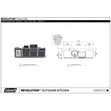 Coleman Revolution Dual Fuel Kitchen with Storage (No Drawer) and Fridge Modules - Black Gloss — image 8