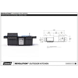 Coleman Pro Series 5 Burner Kitchen with Fridge and Sink Module - Matt Black — image 9