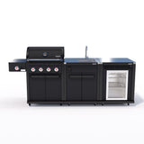 Coleman Revolution 4 Burner Kitchen with Sink and Fridge Module - Matt Black — image 1