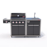 Coleman Revolution 4 Burner Kitchen with Sink Module - Black Gloss — image 1