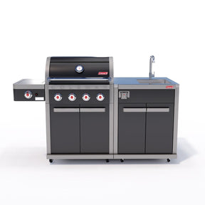 Coleman Revolution 4 Burner Kitchen with Sink Module - Black Gloss — image 1