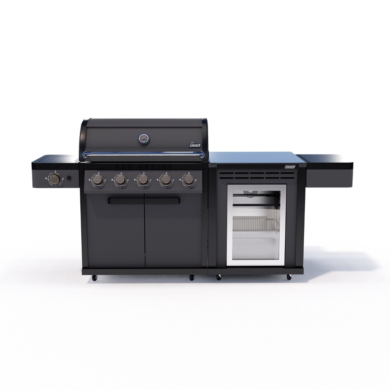 Coleman Pro Series 5 Burner Kitchen with Fridge Module - Matt Black — image 1