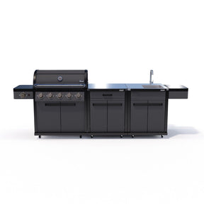 Coleman Pro Series 5 Burner Kitchen with Storage and Sink Module - Matt Black — image 1