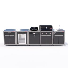 Coleman Revolution Dual Fuel Kitchen with Sink Fridge and Storage Modules - Black Gloss — image 1