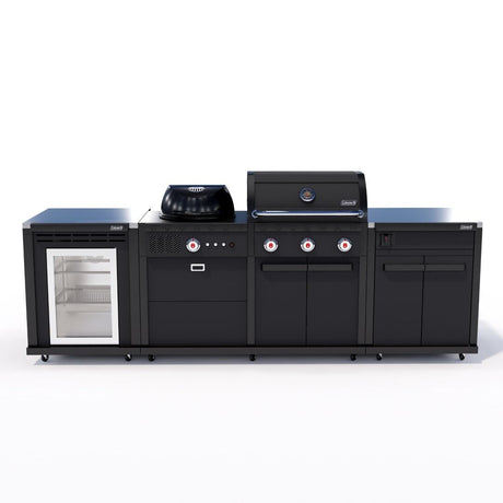 Coleman Revolution Dual Fuel Kitchen with Storage (No Drawer) and Fridge Modules - Matt Black — image 1
