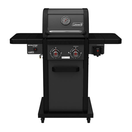 Coleman Revolution 2 Burner BBQ w/Folding Shelves Black Matte REV2BMA — image 1